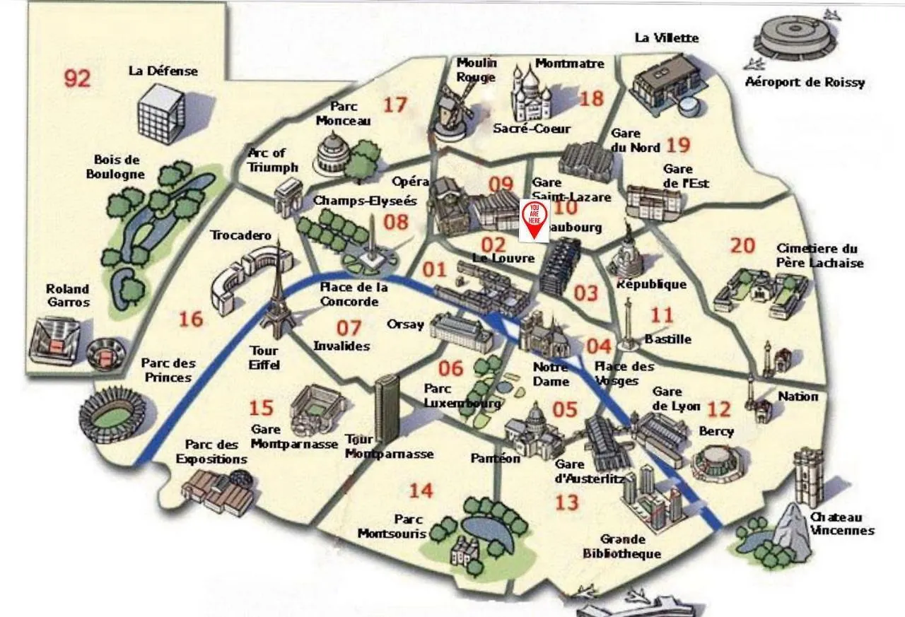 50m2 Rue Rambuteau/pompidou/marais/hotel De *