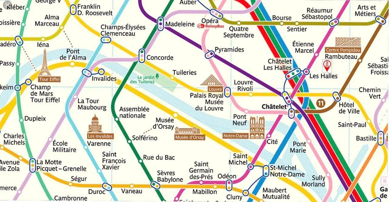50m2 Rue Rambuteau/pompidou/marais/hotel De Lejlighed